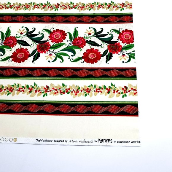 Joyful Carnation Fat Quarter Fabric Square 100% Cotton 18" x 21" Minimum Kanvas - Picture 3 of 6